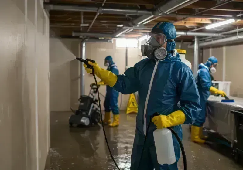 Basement Sanitization and Antimicrobial Treatment process in Atwater, CA